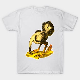 Ostrich burying face in hole T-Shirt